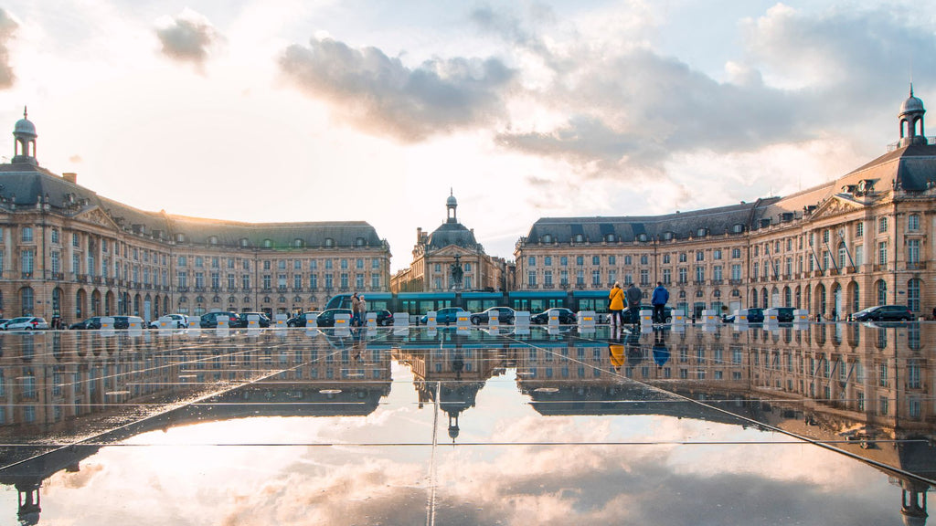 city ​​of bordeaux and bordeaux bashing on wine