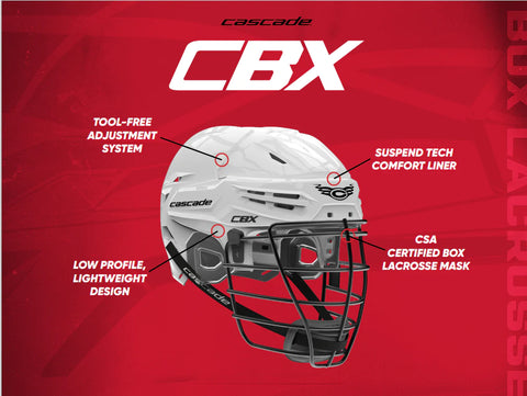 Cascade CBX Box Lacrosse Helmet