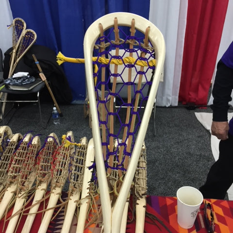 Alf Jacques full bend wooden lacrosse stick