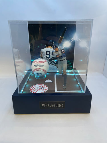 Aaron Judge Yankees Custom Framed Jersey Display with 2022 HR Records  Official Pin