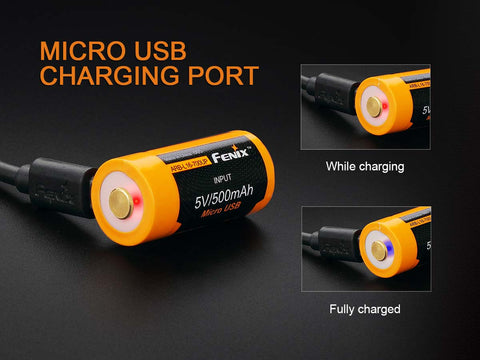 Charge with micro usb