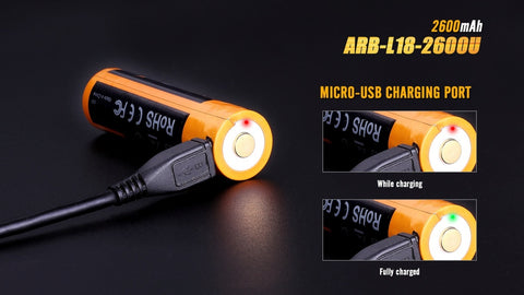 Charge with micro usb