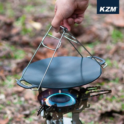 KZM Ignis Coating Griddle Mini use on stove