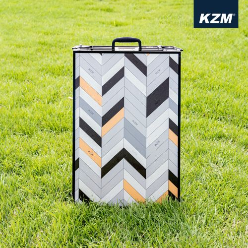 KZM Iron Mesh 3 Folding Table packable