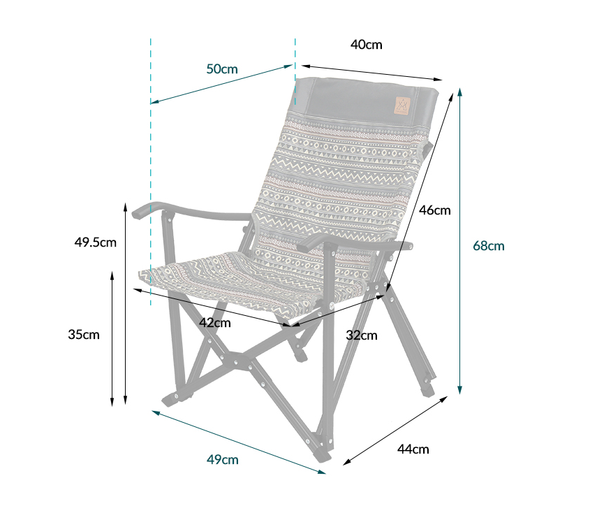 KZM Luxury Mini Relax Chair item dimension