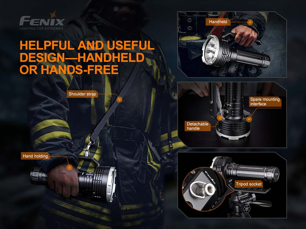 Fenix LR80R flashlight hands free