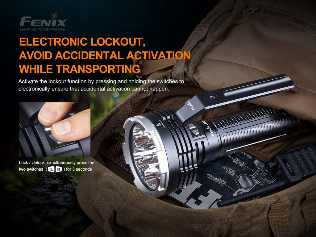 Fenix LR80R flashlight lockout