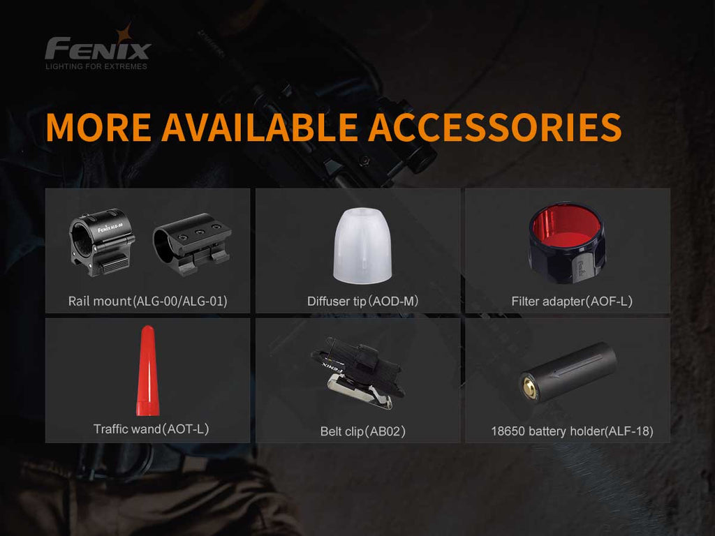 Fenix TK22 UE compatible accessories