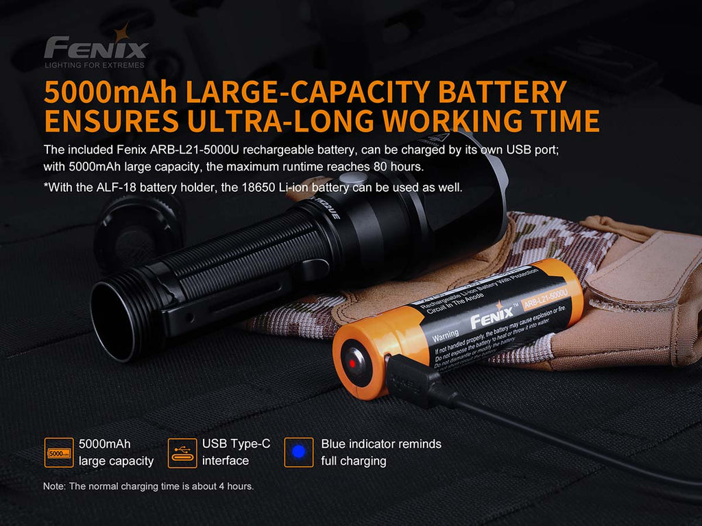 Fenix TK22 UE battery