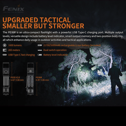 Smaller and stronger flashlight
