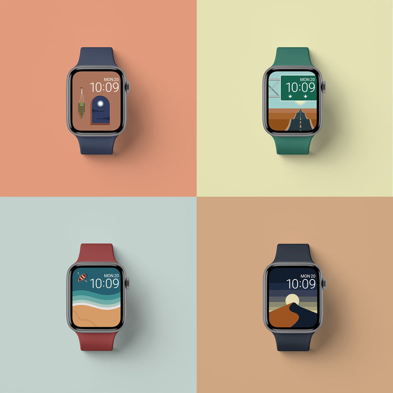 Scenes and Landscapes | Apple Watch Wallpapers - 4 Pack – Buckle and Band