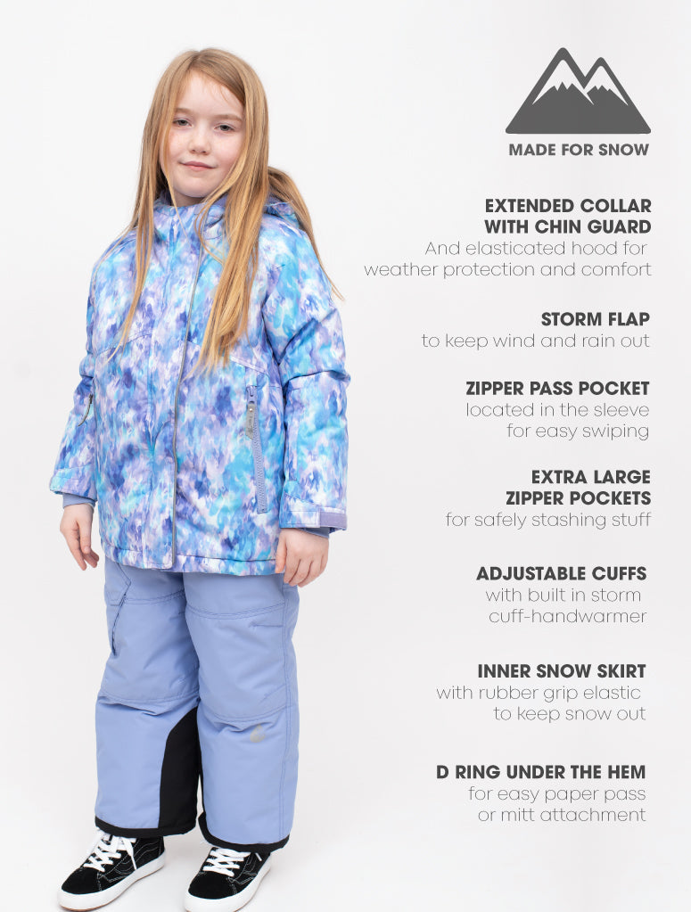 Snowrider Convertible Snow Pants - Aqua Sky