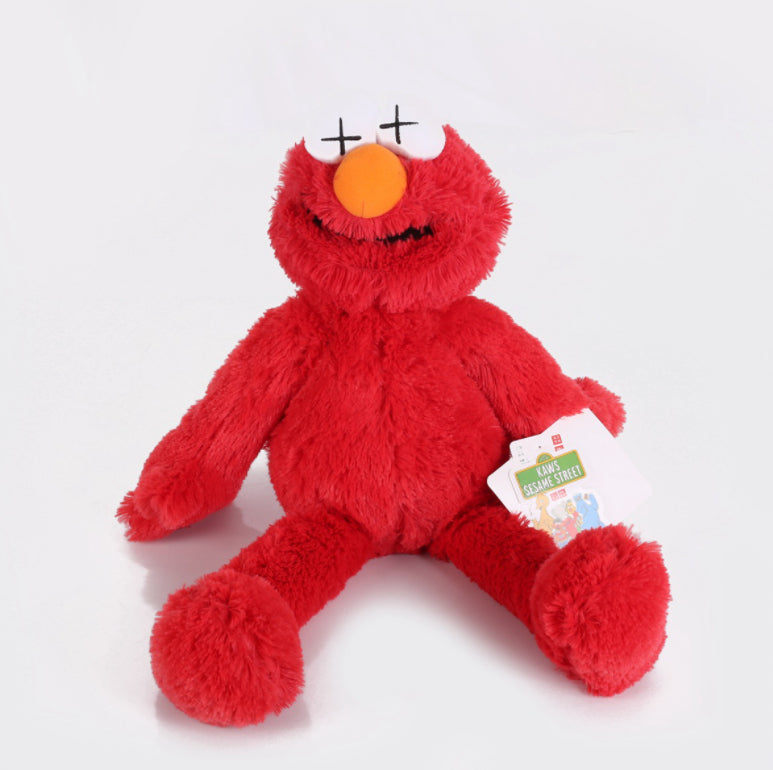 sesame street plush kaws