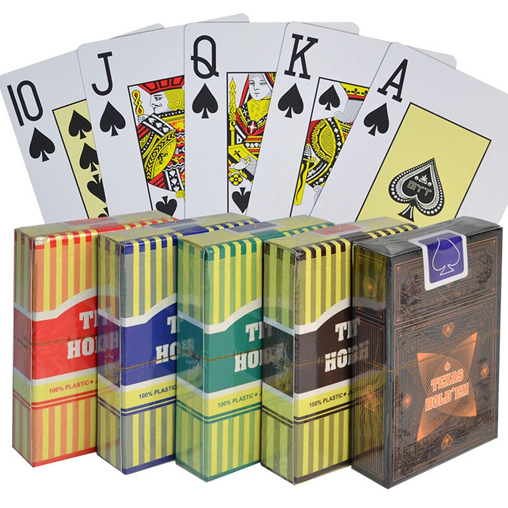 4x Pack de cartes à jouer 54 pièces - Jeux de cartes poker ou casino  laminés, Jeux