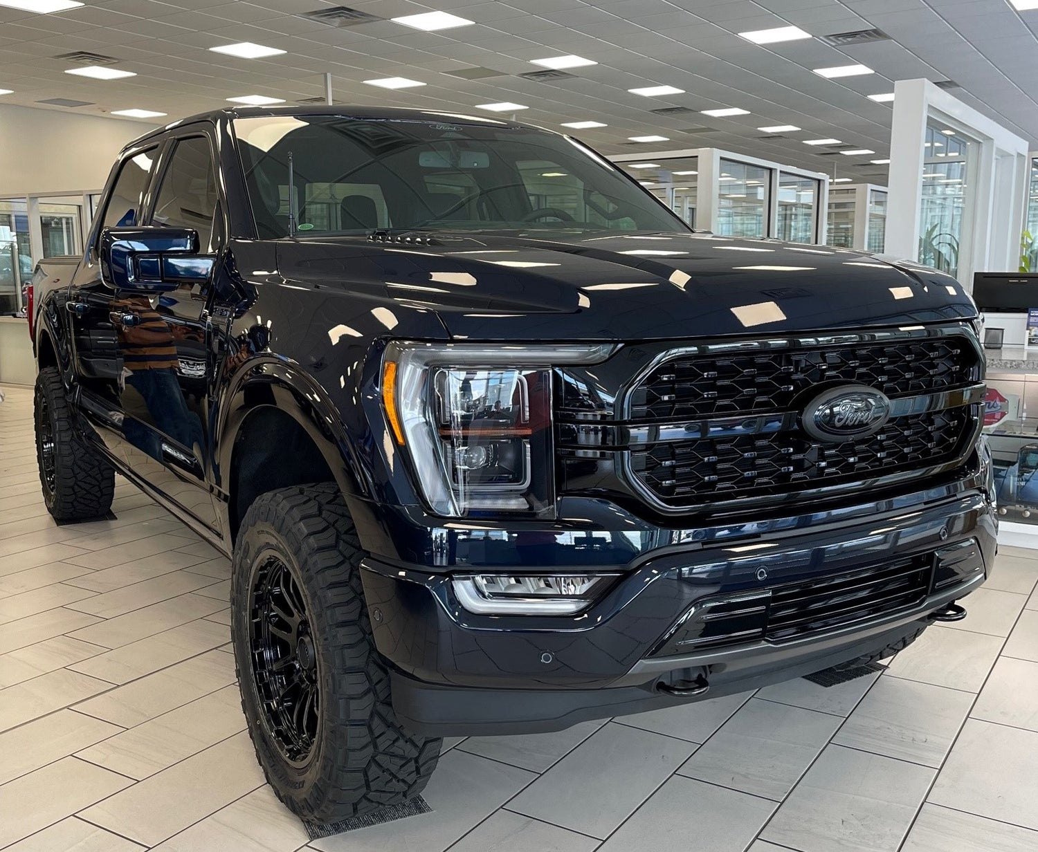 2022 F150 Platinum Black Appearance Package