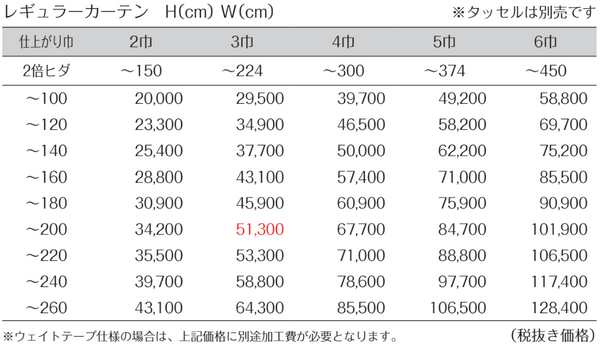 価格表JE9310