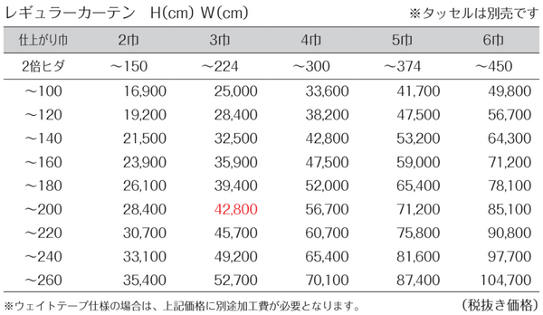 価格表JE9312