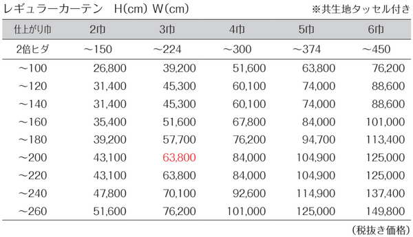 価格表JE9394