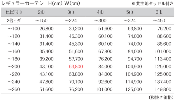 価格表JE9408