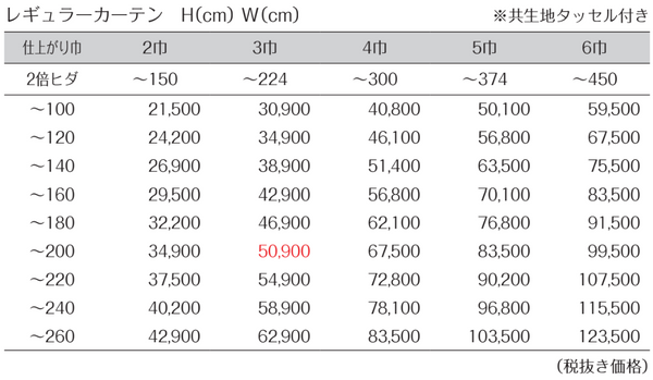 価格表JE9419-9422