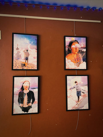 Harvest Moon Gemz's Ethereal Wasteland Series, by Brianna Barberio, showcased at The Cup Coffeehouse