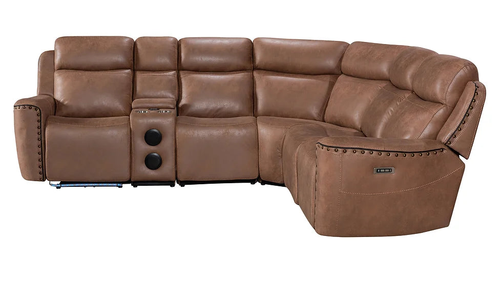 Brown Romi S7900 Power Reclining Sectional