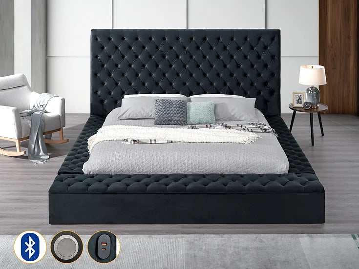 Stylish Black Catalina II Bed