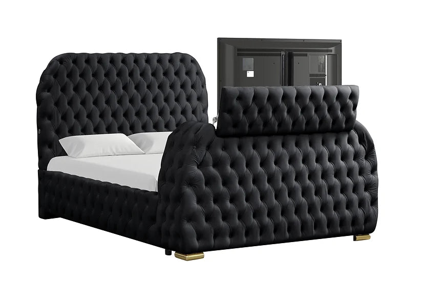 Elegant Black Royal Bed