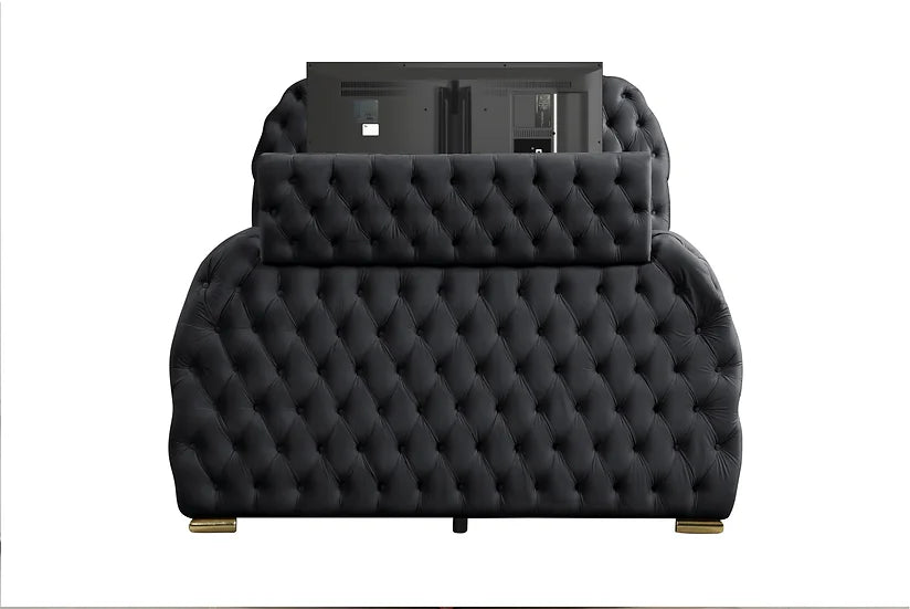 Elegant Black Royal Bed