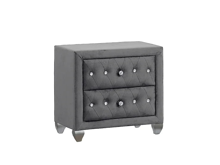 5-Piece Bedroom Set in Grey - Divina