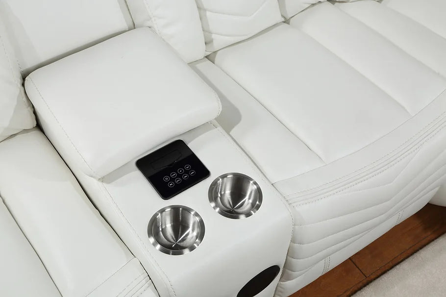 White Reclining Sectional - The Lucky Charm for Your Living Space