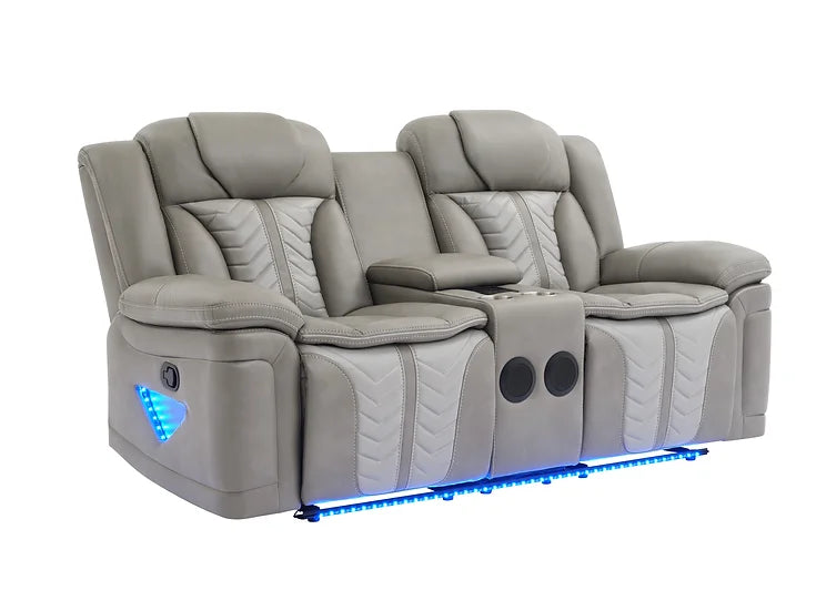 Grey 3pc Reclining Set by Innova
