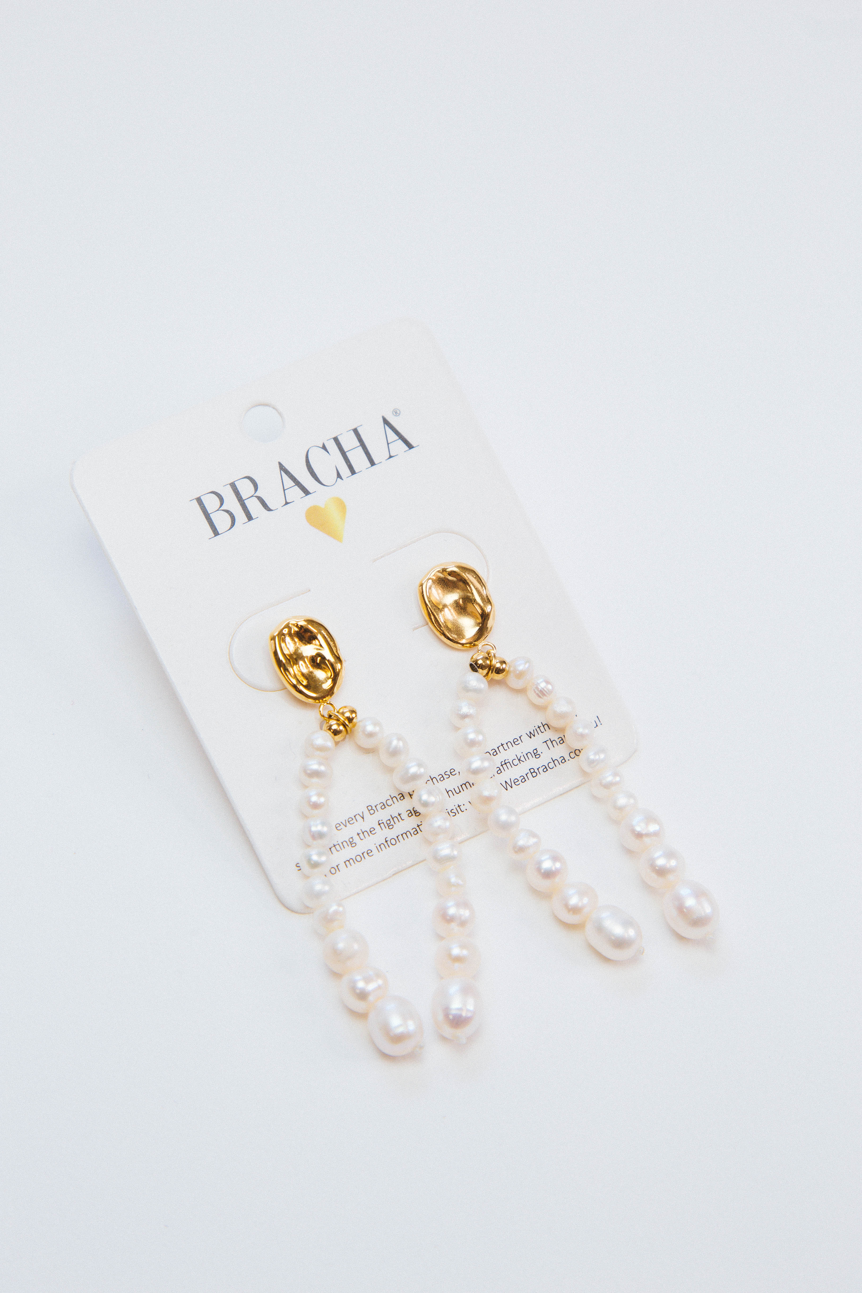 Lenni Pearl Earrings Pearl/Gold , BRACHA