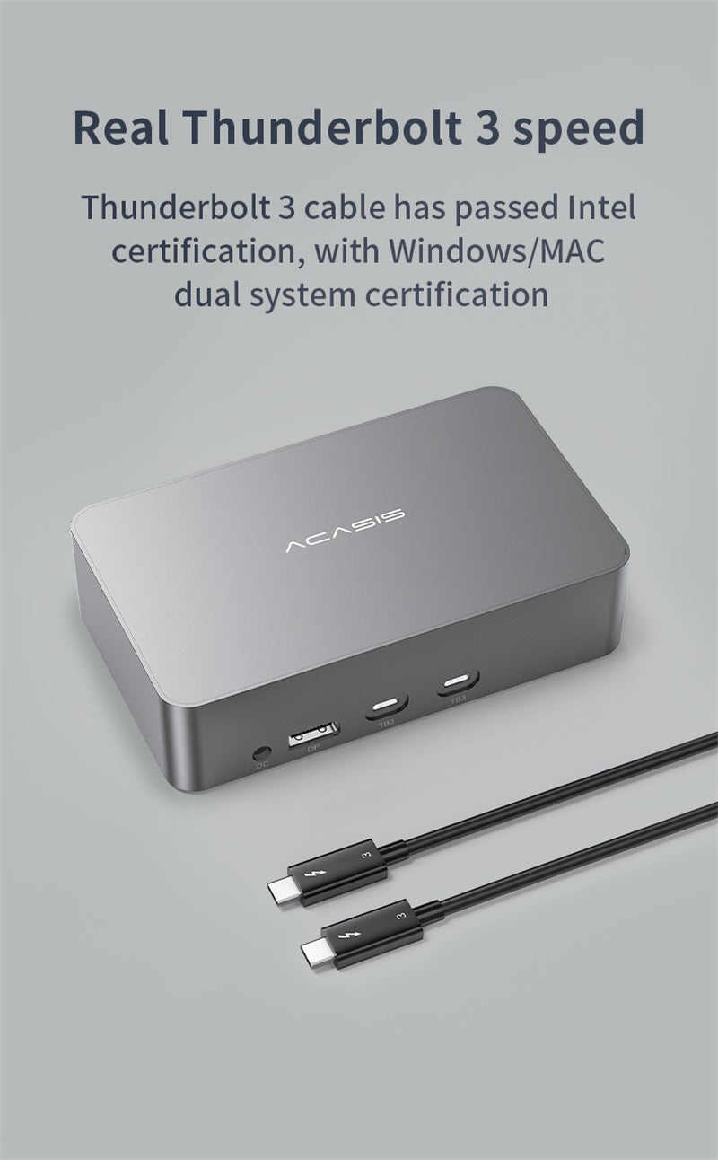 ACASIS Thunderbolt 3 Quad HDMI Channel Video Capture Card 4 HDMI inputs 1080p60 Full HD, 4K60