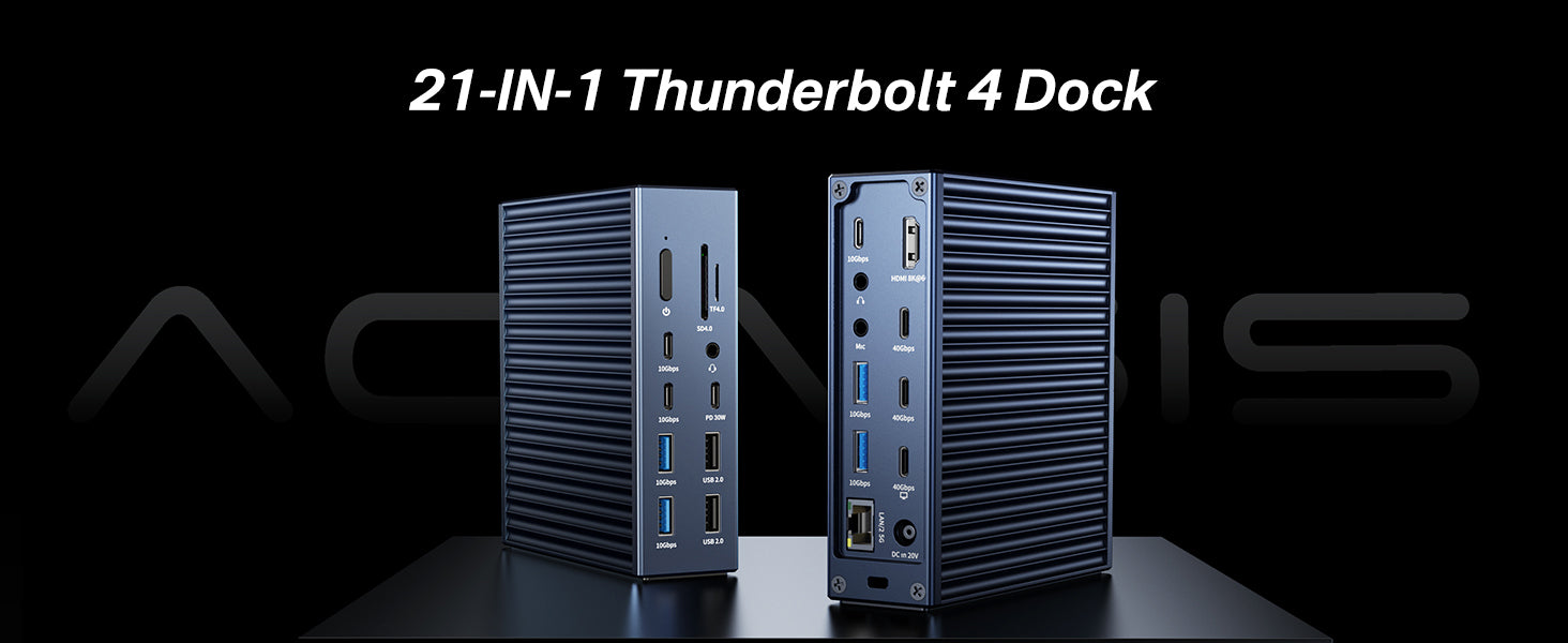 Acasis 21 Ports 40Gbps Thunderbolt 4 Docking Station