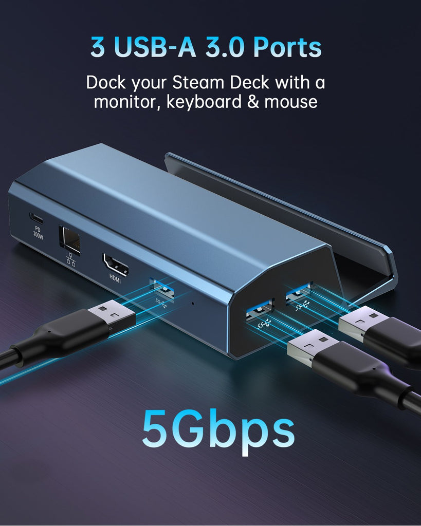 Acasis 6-in-1 Steam Deck Dock DS7002