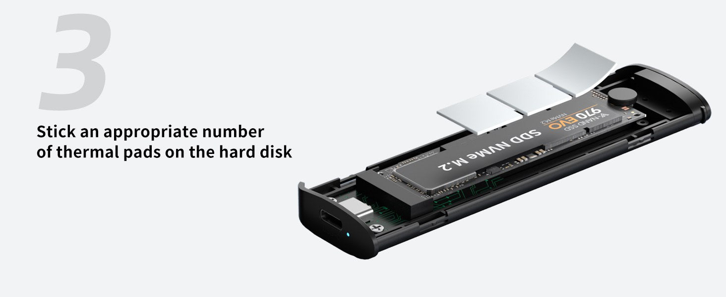 Acasis M.2 NVMe 10Gbps Tool-Free SSD Enclosure Adapter