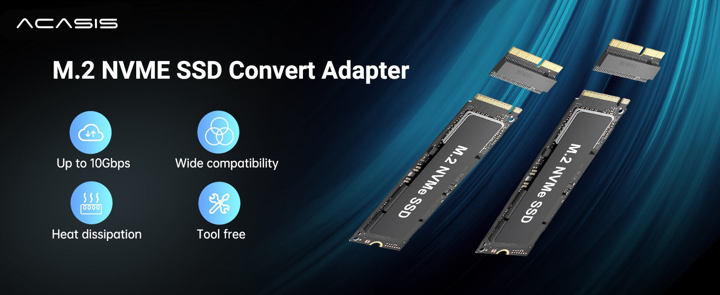 ACASIS M.2 NVMe SSD Adapter Card for Upgrade MacBook Air and MacBook Pro