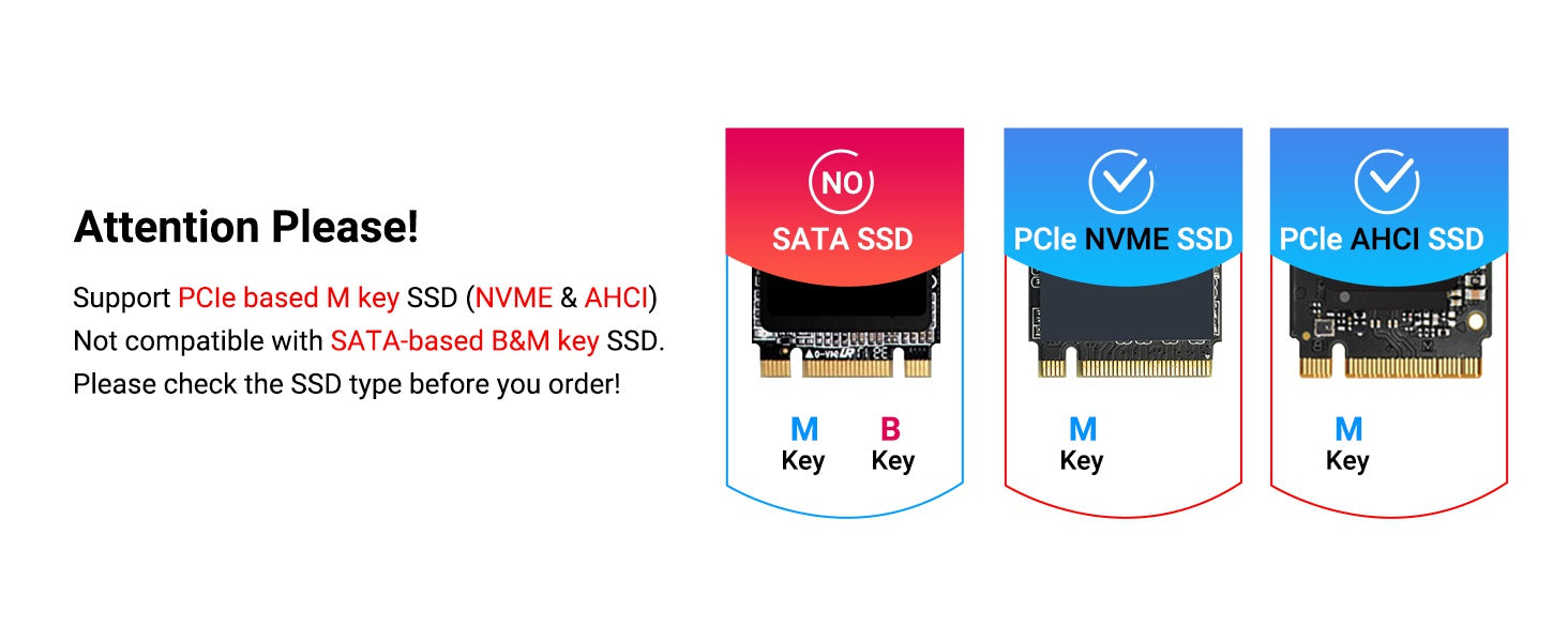 ACASIS M.2 NVMe SSD Adapter Card for Upgrade MacBook Air and MacBook Pro