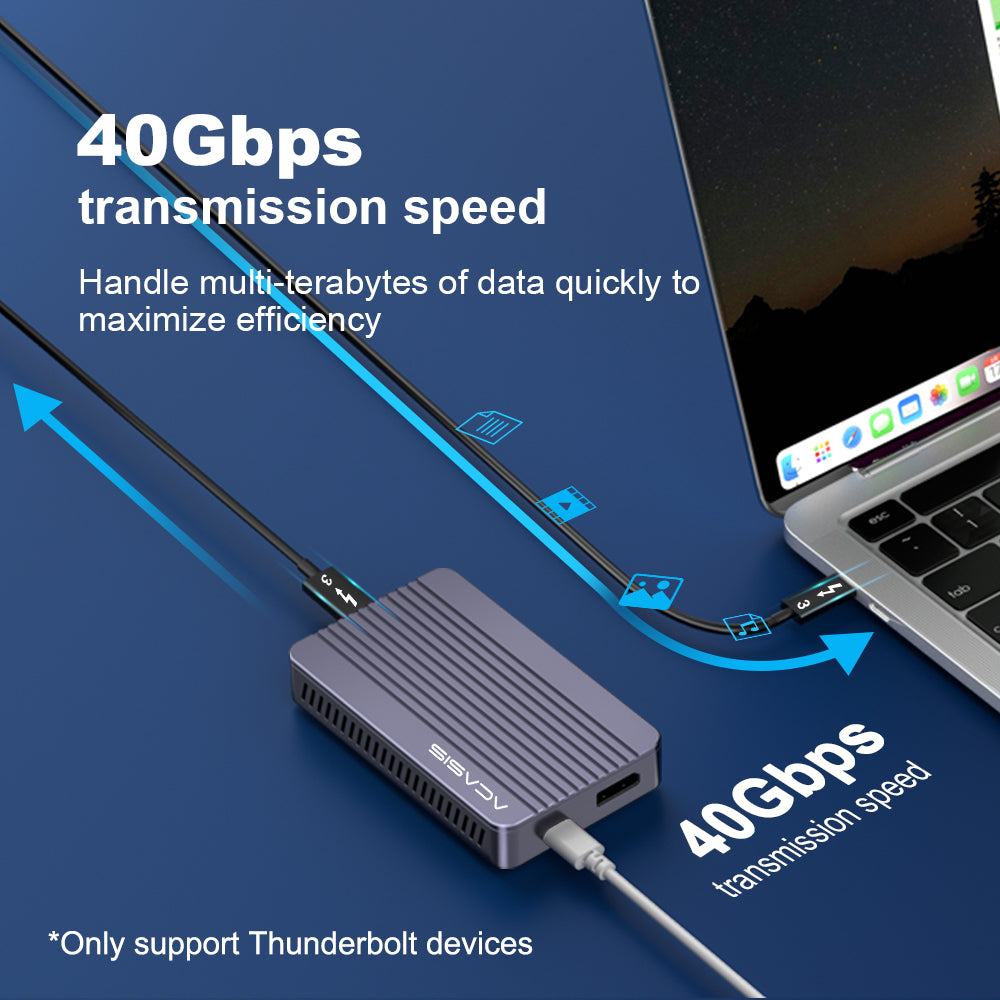 Acasis Thunderbolt 3 Dp 4k60hz Docking Station With M 2 Nvme Ssd Enclo Acasis Electronics