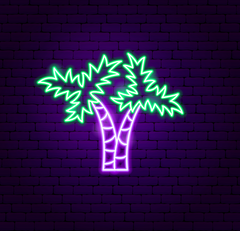 Palm Tree by Zesta Neon
