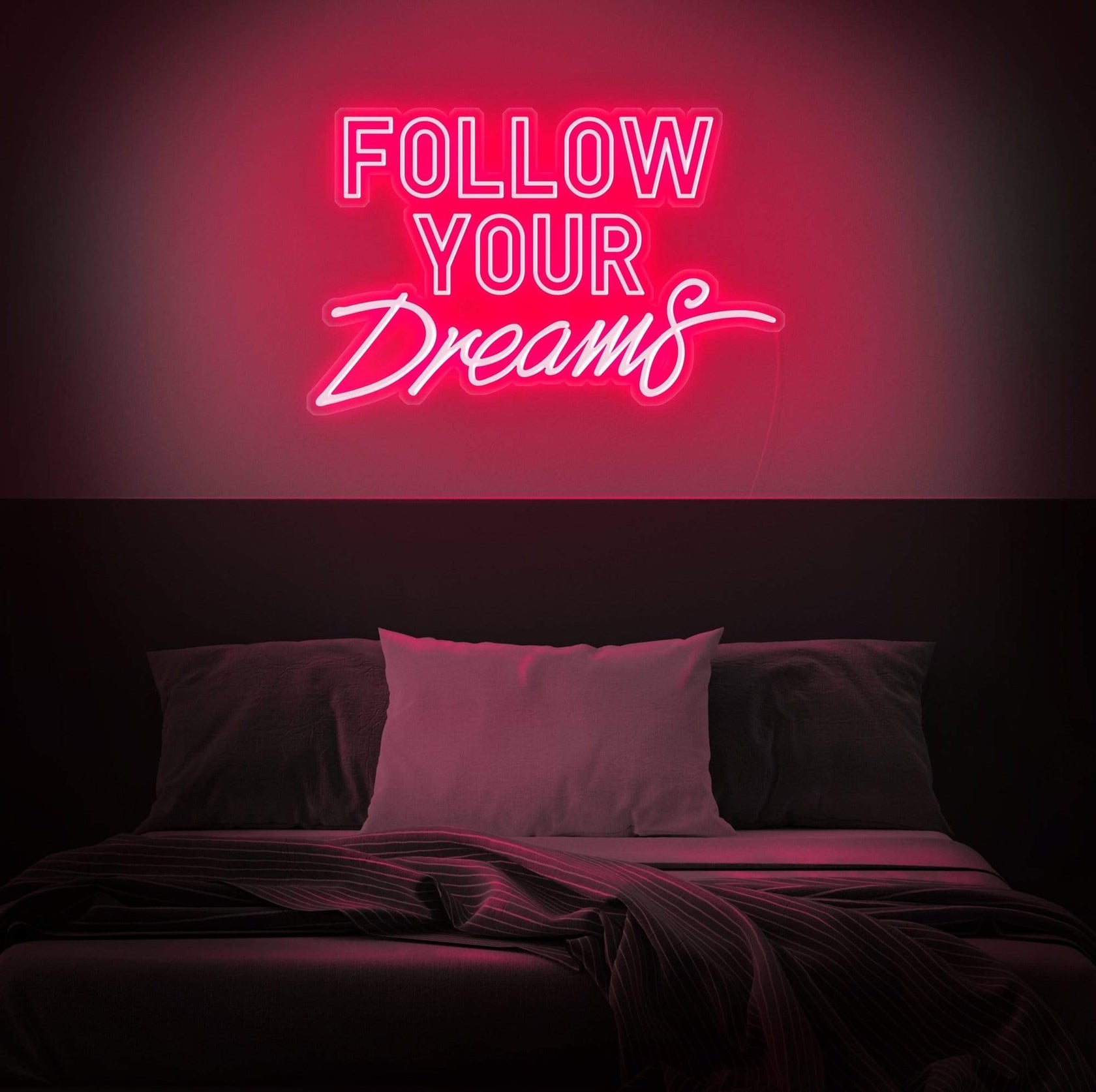 FOLLOW YOUR DREAMS LED Neon Quotes | Zestaneon – Zesta Neon