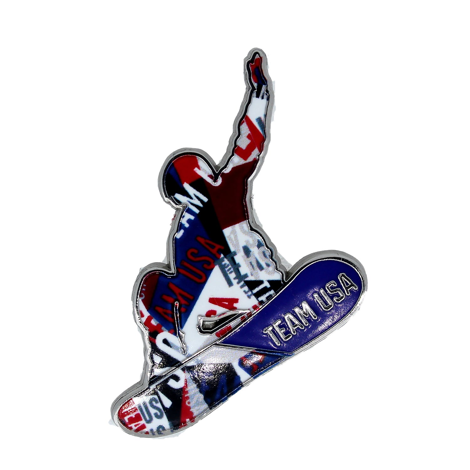 Shattered Swatch Snowboarder Pin