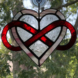 Stained Glass Infinity Heart