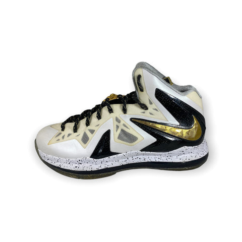 tweedehands NIKE LEBRON X ELITE+ WHITE GOLD - MAAT 43