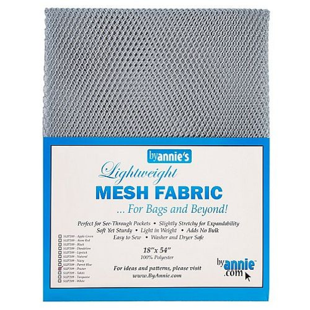 By Annie Mesh Fabric Lightweight 18x 54 White, 18 by 54