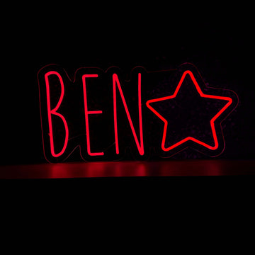 Ben star red custom neon 