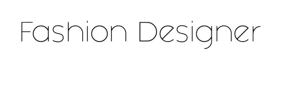 Fashion Designer - font - custom LED neon 