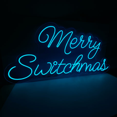 Insegna al neon LED Merry Switctmas