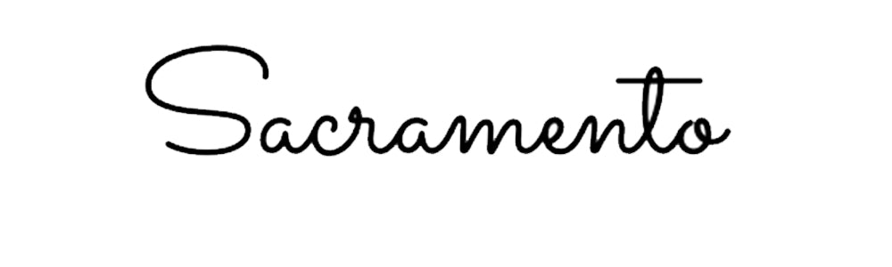 Sacramento - font for neon sign